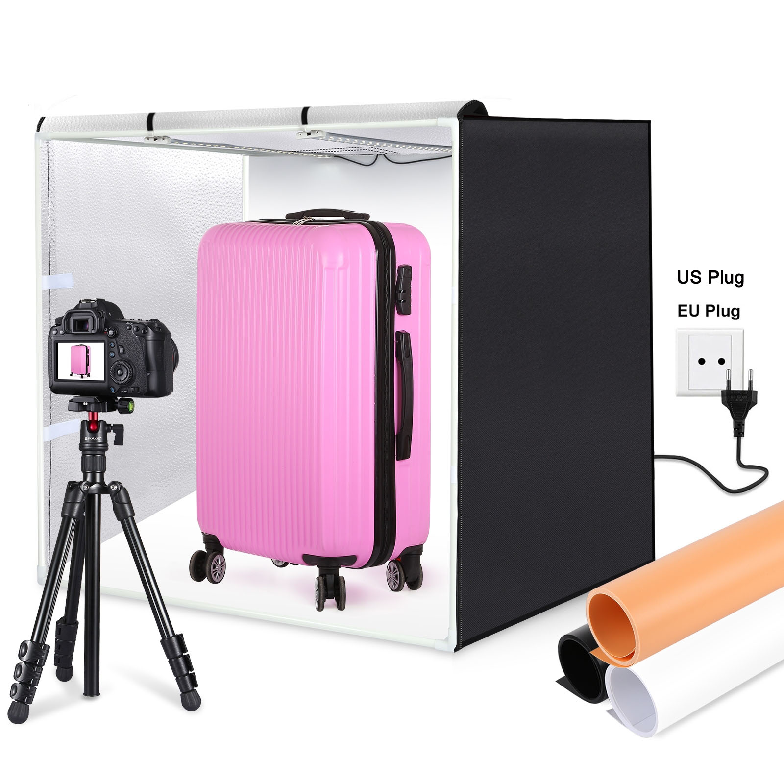 PULUZ 80cm Folding Portable 72 - đánh giá và giá Photography Lighting Kit Portable