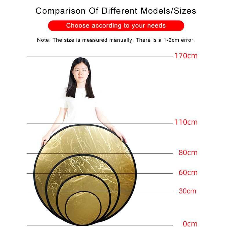 2in1 Round Portable Reflector  - đánh giá và giá Photography Lighting Handheld