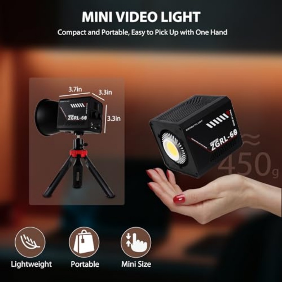 60W COB LED Video Light Handhe - đánh giá và giá Photography Lighting Handheld