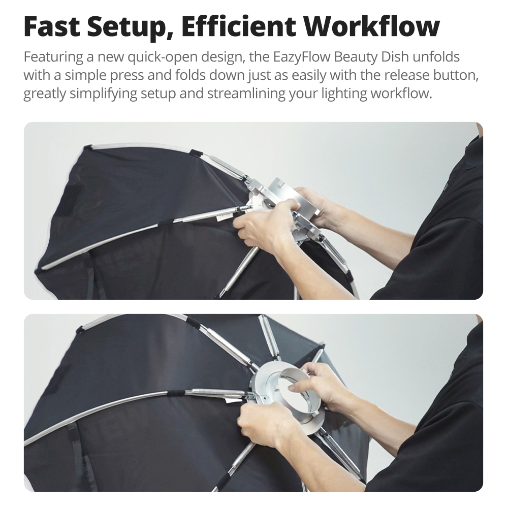 New Godox EazyFlow Beauty Dish - đánh giá và giá Photography Lighting Meter