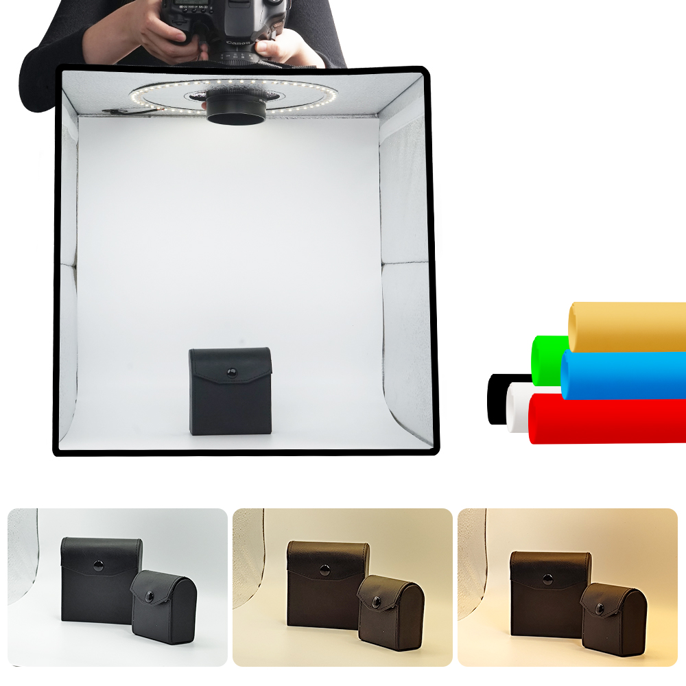 Lightdow Dimmable Photo Box LE - đánh giá và giá Photography Lighting Kit Portable