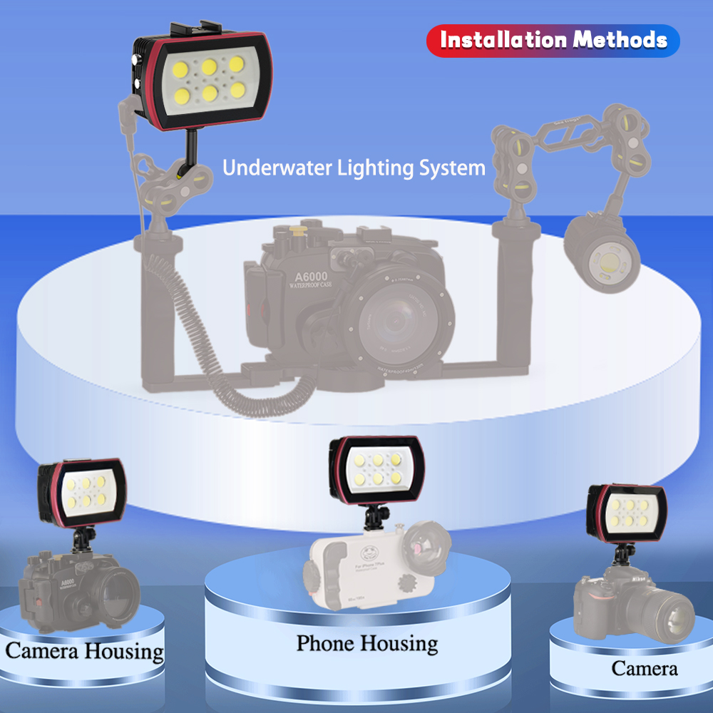 Seafrogs Nhôm LED Lặn 7000-750 - đánh giá và giá Photography Lighting Brands