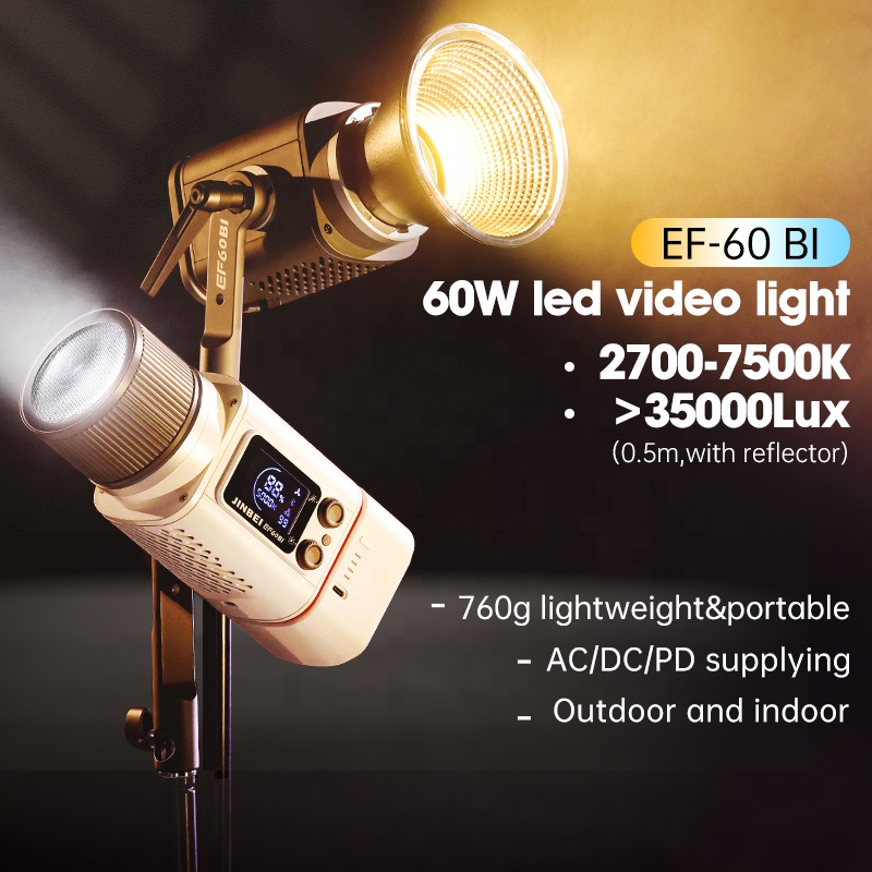 JINBEI EF-60BI 60w Photography - đánh giá và giá Photography Lighting Kit Portable